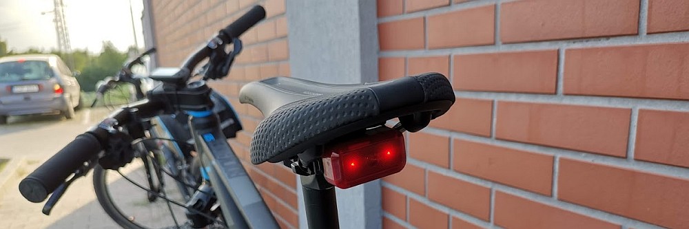 GPS T630 w lampce rowerowej