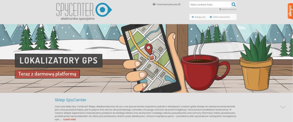 Sklep spy-center.pl odpowiada na potrzeby Klientów w czasie koronawirusa (fot. screen/materiały własne)